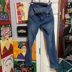 BAMBOO Women's Classic Blue Skinny Jeans